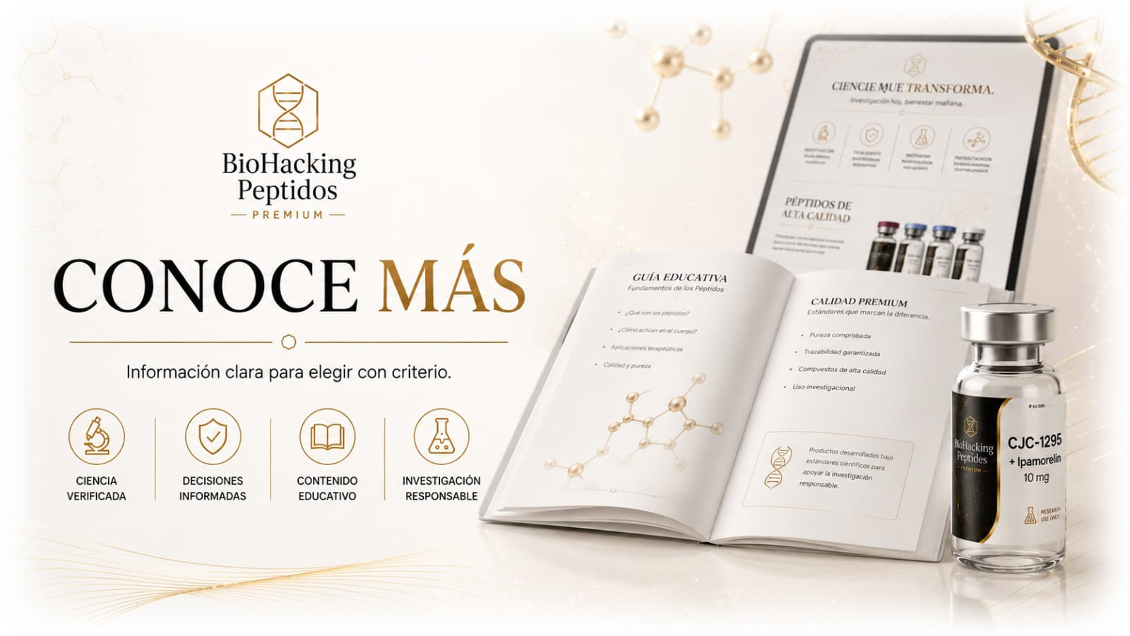 Conoce más sobre BioHacking Peptidos